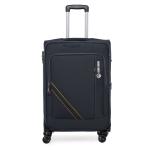 Stony Brook By Nasher Miles Thunder Soft-Sided Polyester Check-in Luggage Navy Blue 24 inch |65cm Trolley Bag