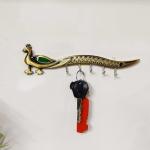 KridayKraft Metal Peacock Shap Key Holder Decorative Your Home & Office Walls Hanging Key Holder Stand Animal Shopwipiece Figurines,Gifts Article