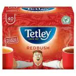 Tetley Red Bush Pure Naturally Caffeine Free Tea Bags (Pack Of 40)