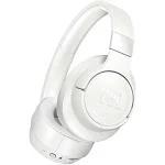 JBL Tune 760NC, Over Ear Active Noise Cancellation Headphones with Mic, up to 50 Hours Playtime, JBL Pure Bass, Google Fast Pair, Dual Pairing, AUX & Voice Assistant Support for Mobile Phones (White)