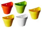 Go Hooked Wall Hanging Pot Set (Multicolor)(Set of 5)