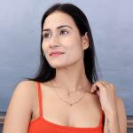 JIYANSHI FASHION Multi Layer/Single Layer Crystal Chain Pendant Necklace for Women and Girls