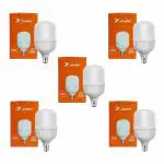 JIVAH 20-Watt LED Bulb | Full Glow Energy Saver 2100 Lumen LED Bulb | Base -B22|For Bedroom |Decoration | Wedding | Home | Office| Crystal White, Pack of 5