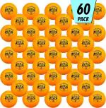 Stag 2 Star Orange Table Tennis (T.T) Balls| Advanced High Performance 40+mm Ping Pong Balls for Training, Tournaments and Recreational Play| Durable for Indoor/Outdoor Game - Orange Balls Pack of 60