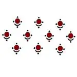 Comet Busters Red Round Bindi For Women