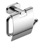 SL Vintage Brass Toilet Paper Holder with Lid | Tissue Paper Stand with Flap, Chrome Finish and Wall Mounted for Toilet and Washroom
