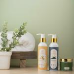 BEROOT HERBALS Bamboo Scrub, Charcoal Face Wash, Honey Almond Body Lotion for Men and Women set of 3