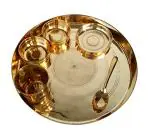Rastogi Handicrafts Bronze Dinner Set (Kansa Thali)