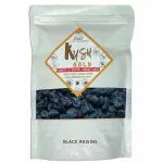 Kush Gold Dried Seedless Black Raisins / Kali Kismis / Kishmish / Kala Munakka / Black Dry Grapes (250g Pack)