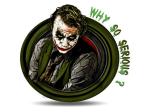 Divinedesigns Multicolor Vinyl Why So Serious Joker Wall Sticker - 61 X 61 Cm