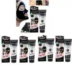 JGSG Pack of 4 CHARCOAL MASK, BLACKHEADS REMOVER, PEEL OFF FACE MASK CREAM, PIMPLE CLEANER, FOR MEN/WOMEN