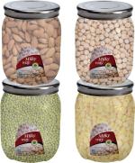 See Inside Plastic Grocery Container - 350 ml  (Pack of 4, Clear)