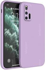 Wellpoint iQOO 3 Purple Rubber Mobile Back Cover