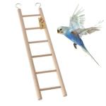 Western Era 6 Stairs Fun Wooden Ladder Toy For Training With Hooks For Bird (30Cm)