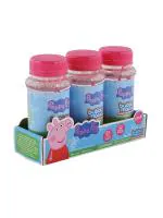 Bubble Magic Peppa Pig Solution Bottle with Wand - Pack of 3 118 ML Each