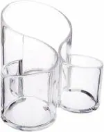 Wolblix Cosmetic Organizer 2207 Transparent Acrylic Cosmetic Makeup Organizer, Lipstick Holder,Display Stand,Nail Polish, Eyebrow Pencil Storage Box,Toothbrush Holder, Stationary Holder