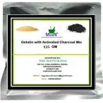 MGBN Gelatin With Activated Charcoalpowder Mix 2 In 1 Uses For Face Mask, Hair Removal Skin Care 125 gm