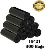 ALXIND Black Biodegradable 19x21 pack of 10 (300 Bags) Medium 18 L Garbage Bag Medium 18 L Garbage Bag (300Bag )