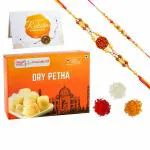 Delight Foods Premium Agra Dry Petha - Indian Sweets | Mithai | (Dry Petha 350g Rakhi)