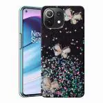 SROCK Mi 11 Lite NE 5G, Mi 11 Lite Back Case Cover for Girls | Sparkle Glitter | Stylish for Ladies Women Back Case Cover for Mi 11 Lite NE 5G, Mi 11 Lite-Black