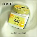 DR.RASHEL De-Tan Face Pack for Glowing Skin, Oil Control, Acne, Pimples, Detan, Blemishes, Pigmentation & Brightening, Face Cleansing for Face & Body (380 Ml)