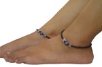 Mewow Trends Fluttering Beauty Butterfly Adjustable Alloy Anklet (Pair of 2)