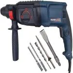 SK ARC BW-226 1200W 26MM Heavy Duty Variable Speed Reversible Rotary Hammer Drill with 3Modes 3Hammers Bit 2Chisels & Case Hammering,Drilling&Chiseling on Wood, Metal,Concrete(1200w, 16mm, 900rpm, Hammer Drill (16 mm Chuck Size, 1200 W)