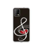 Casotec Love Note Music Design Printed Silicon Soft TPU Back Case Cover for I kall Z8