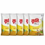 Kriti Refined GroundNut Oil - 1L Pouch (Pack of 5)