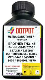 Dotpot TN3145 Toner Powder Bottle for USE in Brother HL-5240/5250 / 5270DN / 5280DW DCP-8060/8065 / 8085 / MFC-8440 / 8460DN / 8470 / 8860DN / 8870 Printers Pack of 1