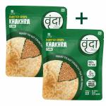 Lauva Vrunda Roasted Whole Wheat Plain Khakhra - 800 Grams (2 X 400G)