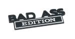 Incognito Badass Edition Emblem Sticker for Cars, Bikes, Laptops etc (Black White)