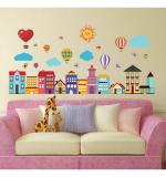 WOLPEP Multicolor Vinyl My Happy Home Wall Sticker