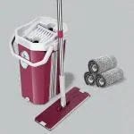 UPC Hands-Free Squeeze Microfiber Flat Spin Mop