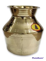 NAAYAGI - BRASS SOMBU - 1.5 LITRE | FOR POOJA, SERVING, RITUALS - SMALL SIZE - 1.5 LITRE