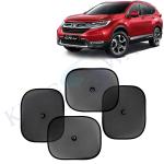 Kingsway Car Curtain Sticky Sun Shade Universal Use for Honda CRV, 2019 Onwards Model, Color : Black, Mesh, Pack of 4 Piece Car Sun Shades Blinds Cover