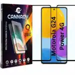 Cannady motorola moto g24 power 4g Edge to Edge Screen Protector Tempered Glass screen Guard gorilla glass HD+ 9H hardness Anti Fingerprint - pack of 2 [ two ]