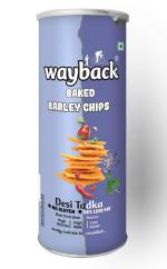 Wayback Crunchy Barley Baked Desi Tadka Chips 150 G