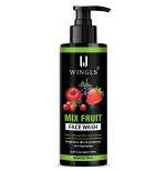 WINGLS MIX FRUIT FACE WASH-REFRESHING FRUIT EXTRACT FACIAL CLEANSER FOR BRIGHT,RADIANT SKIN.HYDRATING &DEEP CLEANSING FOR ALL SKIN TYPES
