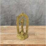 ZineArt Authentic Handcrafted Dokra Durga Idol | Antique Metal Craft (H: 21 Inches).