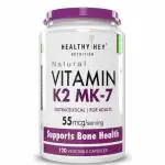Healthy Hey Nutrition Vitamin K2 55 mcg 120 Vitamin K27 Capsules