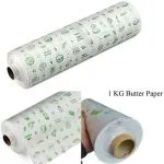 Wincare Food Wrapping Parchment Paper Roll Roti Paratha Wrap Hygienic Food Grade Butter Paper 1 KG Roll