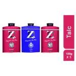 Z Men's Classic Talc 100g X 2 and Icon Talc 100g, Musky & Spicy Fragrance, Perfumed Talcum Powder for Men Prevents Odor, Smooth Texture, Long Lasting Freshness, Ideal for All Skin Types (Pack of 3)