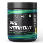 INLIFE Pre-Workout Supplement 200mg Caffeine,1000mg Citrulline,1100mg Arginine AAKG,3000mg B-Alanine,Creatine,Taurine, Betaine Anhydrous Pre Workout Formula Men & Women 200g (24 Servings, Pineapple)