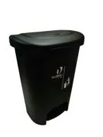 Cello Plastic Pedal Garbage Dustbin 50 Ltr, Black