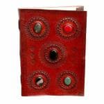 pranjals house Red Leather Handmade Diary 100 Pages