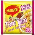Maggi Tom Yam Flavour 2 Minute Noodles |Pack of 3| | Imported Dubai| (5Pack*80g)