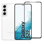 HOBBYTRONICS Smudge Resistance Screen Protector For Samsung S23, Samsung S22 With Installation Kit (Black) (Pack Of 1)