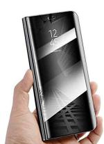 Lejaao Xiaomi Mi A2 Mirror Black Polycarbonate, Thermoplastic Polyurethane Flip Cover (16 x 7.5 x 0.9 cm)