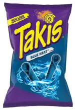 Doritos Takis Blue Heat Hot Chili Pepper Tortilla Chips